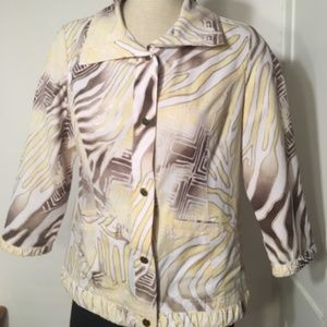 Chico's Zenergy Snap Front Light Jacket size O / XS